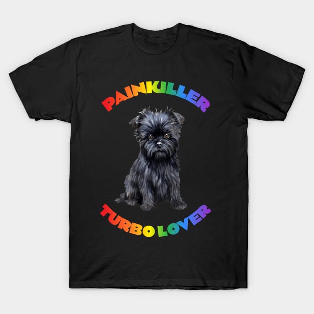 Affenpinscher Turbo Lover T-Shirt by DavidBriotArt